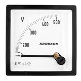 Voltmeter, 72x72mm, 500VAC