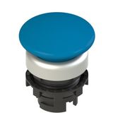 Illuminated blue mushroom button E2 1PL2F6490