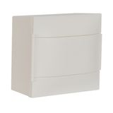LEGRAND 1X8M SURFACE CABINET WHITE DOOR EARTH AND NEUTRAL TERMINAL BLOCK