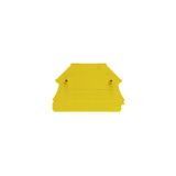End plate (terminals), 44 mm x 1.5 mm, yellow
