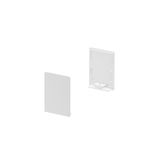 GRAZIA 20 Endcap, 2 pcs., high version, white