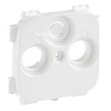 Cover plate Valena Allure - TV-R-SAT 30 mm socket cover - pearl