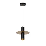 Lucide SELIN - Pendant light Bathroom - Ø 25 cm - 1xGU10 - IP44 - Black