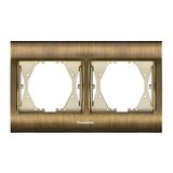 Thea Blu Accessory Antique + Dore Two Gang Flush Mounted Frame