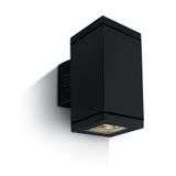 Cube 2-WL 2x75W, E27, 100-240V, PAR30, IP54, black