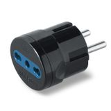 SINGLE ADAPTOR 2P+E 16A DUAL USE