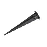 Plastic earth spike, 17,5cm, black