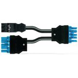 pre-assembled connecting cable Cca Plug/open-ended blue