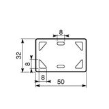 Signalisatieplaatje zwart voor 9 mm