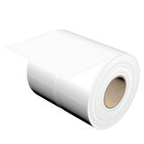 Device marking, Self-adhesive, halogen-free, 76.5 mm, Polyester, white