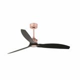 JUST FAN COPPER/WOOD CEILING FAN BLACK BLADES