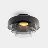 Ceiling fixture Levels Ceiling 3 Bodies Ø420mm + Ø320mm + Ø220mm LED 24.4W SW 2700-3000-4000K DALI-2 Black 1850lm