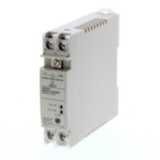Power supply, plastic case, 22.5 mm wide DIN rail or direct panel moun