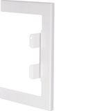 Wall cover plate for BRS 100x130mm lid 80mm of sheet steel in pure whi