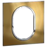 Arteor 1 Gang Surround Plate 3 Module Round Gold Brass