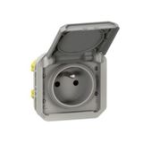 Plexo™ - French standard socket outlet - Grey - mechanism