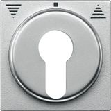 Cen.pl. f. DIN cylinder key switch inserts f. roller shut.s, aluminium, System M