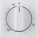 Centre plate for mechanical timer, Q.1/Q.3, p. white velvety
