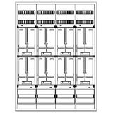 Z„hlerverteiler 8xZF, H=1400 B=1050 T=210mm