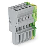 1-conductor female connector CAGE CLAMP® 4 mm² green-yellow/gray