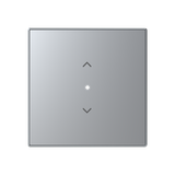 SRB-1-85PL Cover plate - free@home / KNX 1-gang sensors - Blind - Silver for Venetian blind Two-part button Silver - Sky Niessen