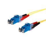 OpDAT patch cord E2000-D/E2000-D OS2, 5.0 m