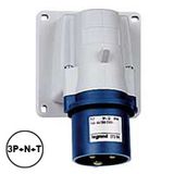 Appliance inlet P17 - IP 44 - 200/250 V~ - 32 A - 3P+N+E