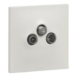 Urbano star TV/R/SAT socket white finish