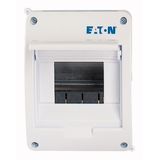 ECO Compact distribution board, flush mounting, 1-rows, 5 MU, IP40