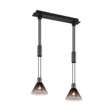 Stanley pendant 2-pc E27 matt black