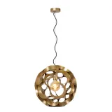 Lucide HANNELORE - Hanging lamp - Ø 40 cm - 1xE27 - Matt Gold / Brass