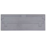 Separator plate 2 mm thick oversized light gray