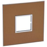 Arteor™ - Plate - US std - square - 2 modules - 4'' x 4'' - gold brass