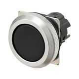 Pushbutton A30NZ Ø30 mm, bezel brushed metal, FLAT, MOMENTARY, CAP COL