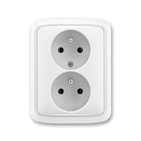 5512A-2349 B Socket outlet double, earthing pin