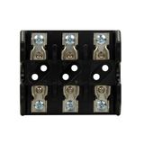 Eaton Bussmann series Class T modular fuse block, 600 Vac, 600 Vdc, 0-30A, Screw, Three-pole