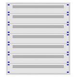 Distribution board insert KVN 60mm, 5-28K, 7-rows