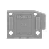 End plate snap-fit type 1 mm thick light green