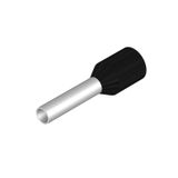 Wire-end ferrule, insulated, 10 mm, 8 mm, black