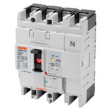 MSXD 125 - MCCB'S WITH RESIDUAL CURRENT PROT. - ADJ. THERMAL AND FIXED MAG. RELEASE - ADJ. RESIDUAL CURRENT PROT. RELEASE - 25KA 3P+N 50A 525V