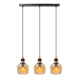 ILONA Pendant light-Amber-3xE27-40W-Glass