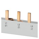 Pin busbar, 16 mm2 connection: 3x 3...
