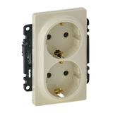 2x2P+E socket Valena Life - German std - 16 A - 250 V~ - ivory