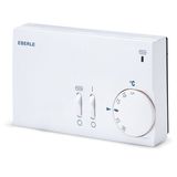 Room controller, 5-30C, AC 230V, 2-stage contact, 10 A, on/off, additional heating