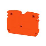 End plate (terminals), 33 mm x 5 mm, orange