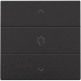 Single dimming control for Niko Home Control, piano black coated