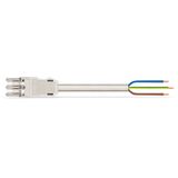 pre-assembled connecting cable Eca Socket/open-ended light green