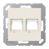 Centre plate for MJ f. 2 sockets A1569-2AT