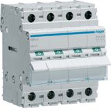 4-pole, 63A Modular Switch with big terminals
