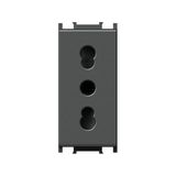 SOCKET ITALIAN P17/11+KS 2P+E 16A 250V~ 1M AT 4318935